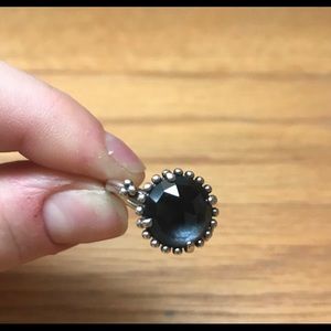 Pandora Midnight star Blue Crystal Ring sz 5.5